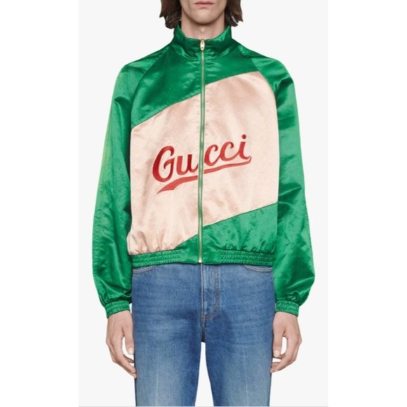 Gucci Other - NWT Authentic Gucci Men Script Jacket In Green Size 52